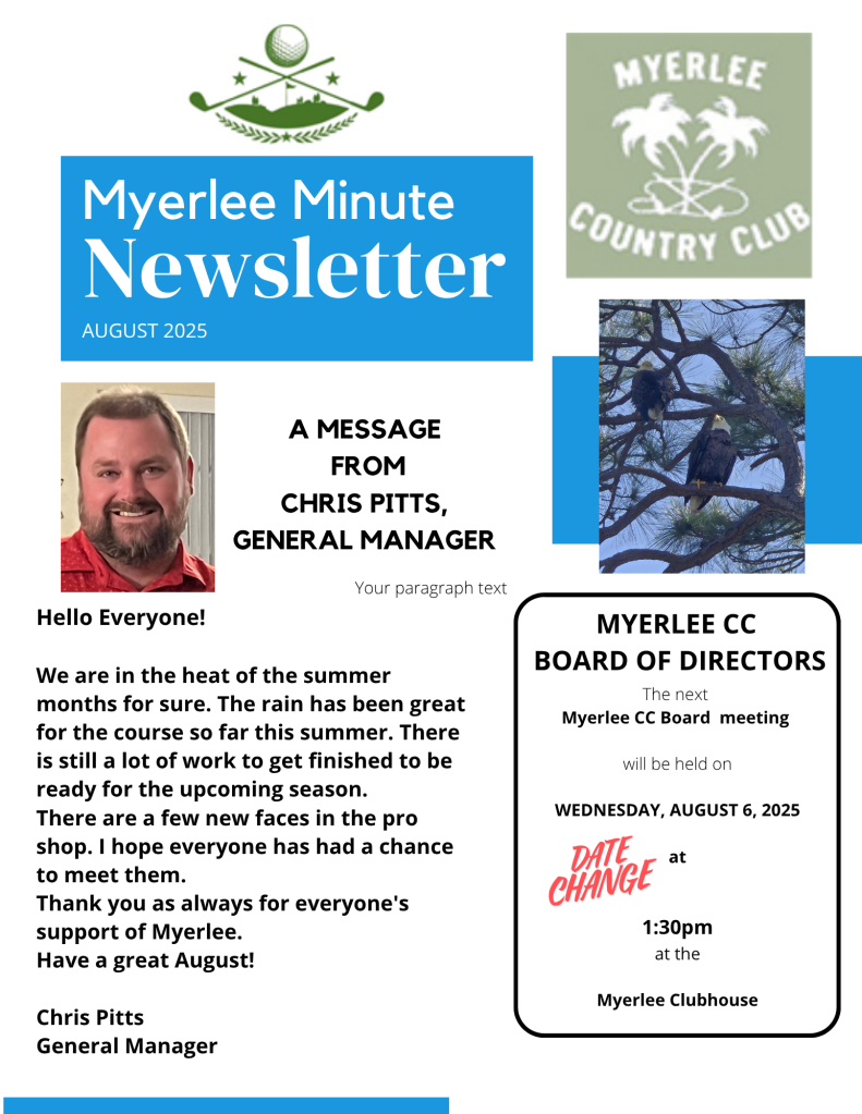AUGUST 2025 NEWSLETTER