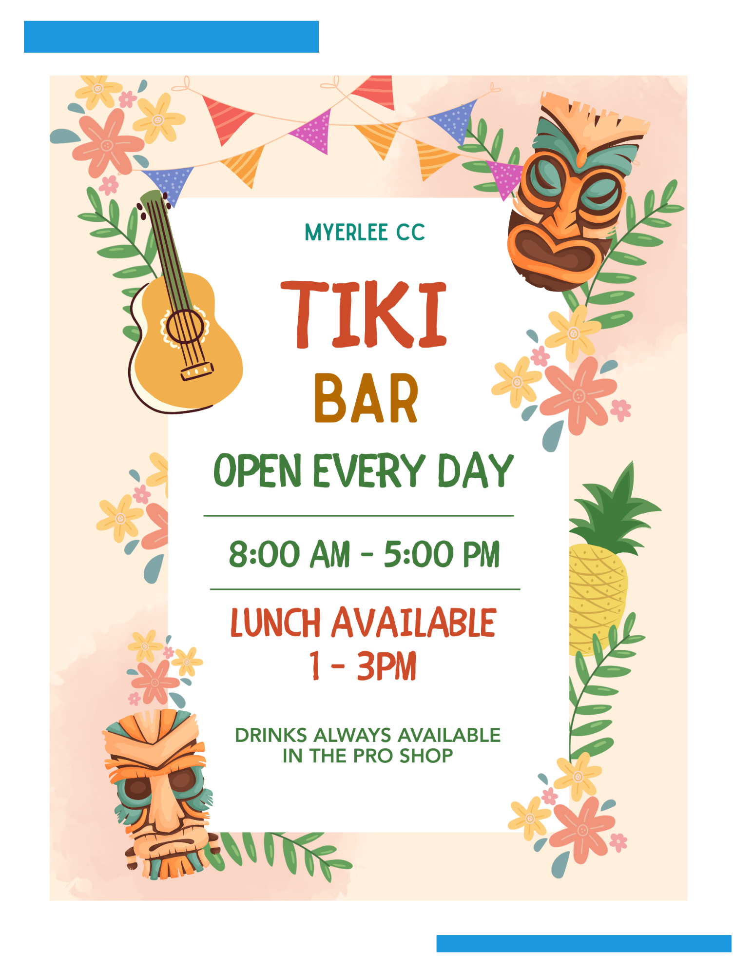Tiki Bar Hours