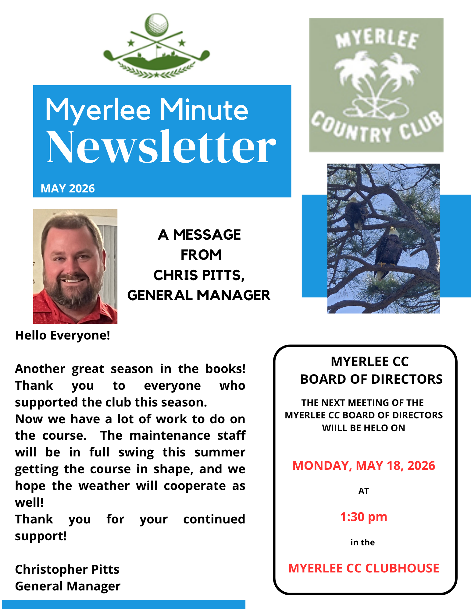MAY 2026 NEWSLETTER