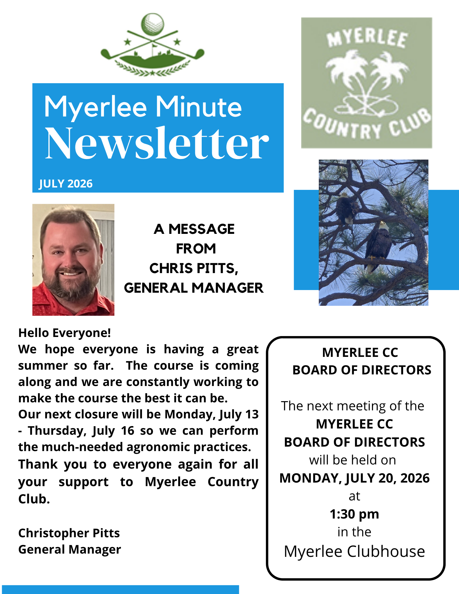 JULY 2026 NEWSLETTER